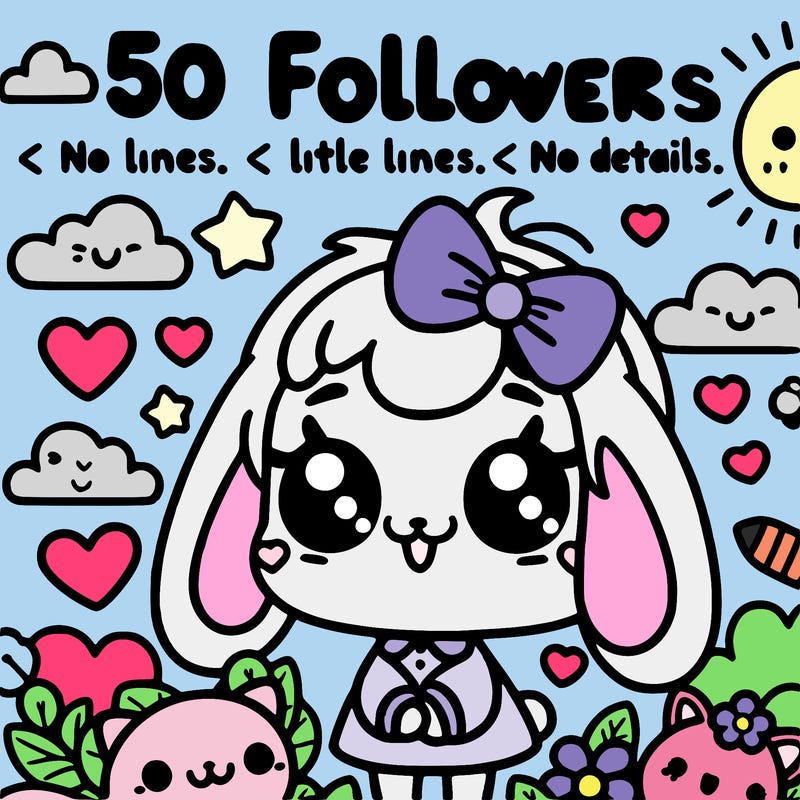50 followers cute