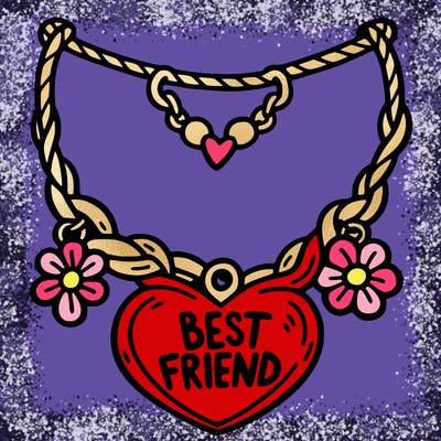 best friend necklace