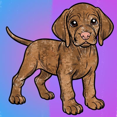 hungarian vizsla puppy