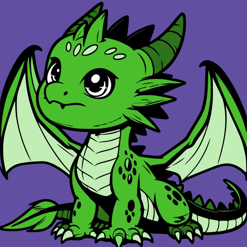 fierce baby night dragon