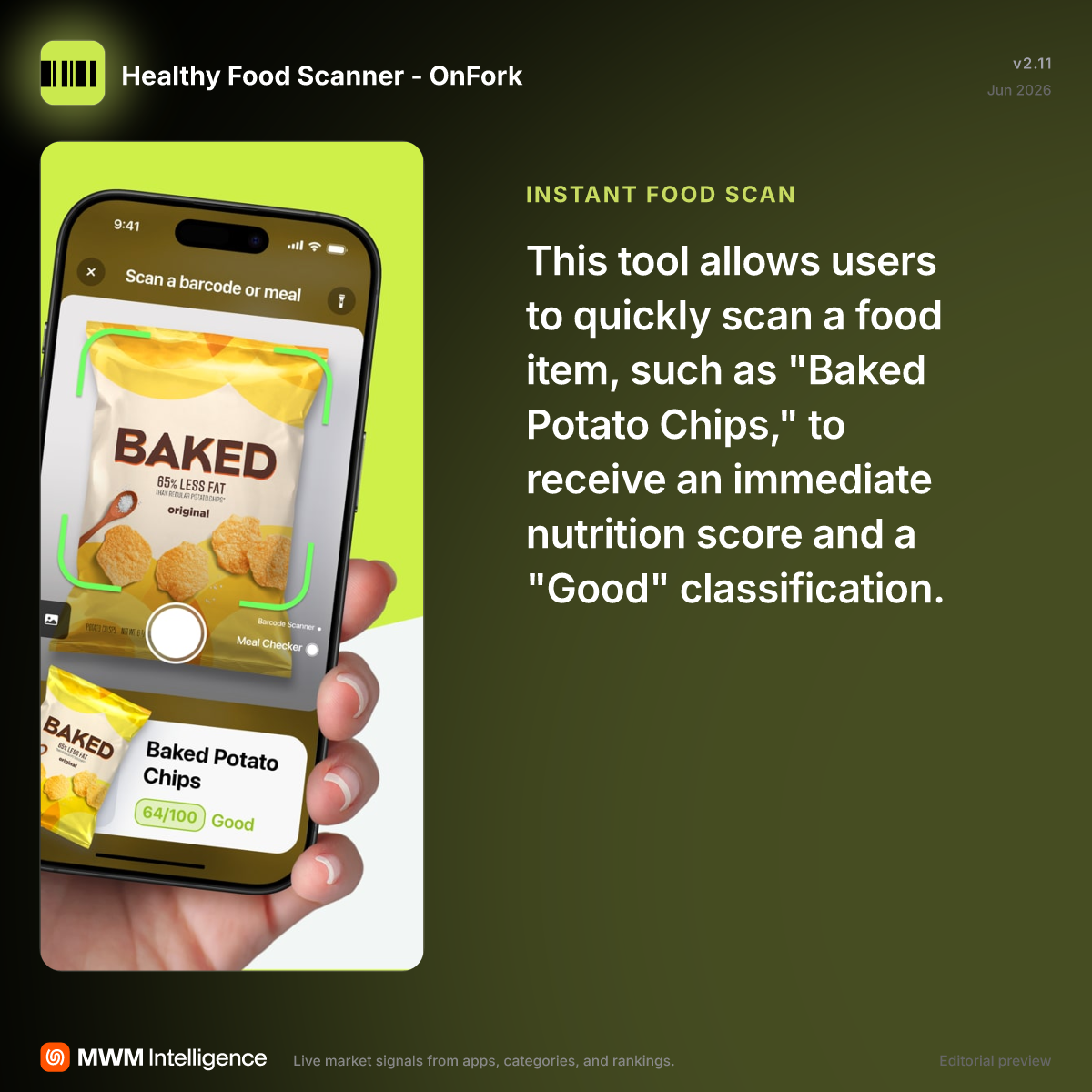 Healthy Food Scanner - OnFork - Health & Fitness App | MWM