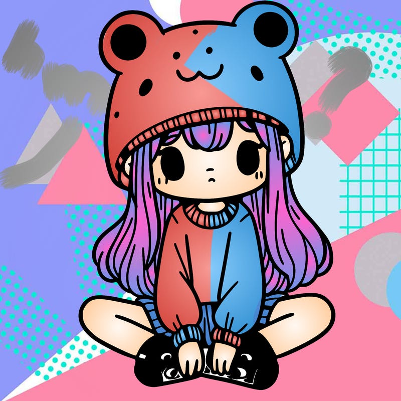 a girl wearing a frog hat and some frog socks