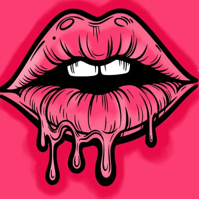 lips that look realistic and drip