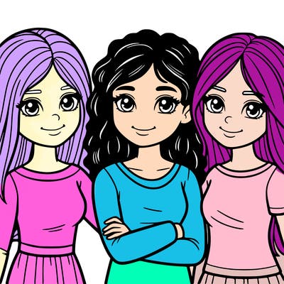 three girl best friends