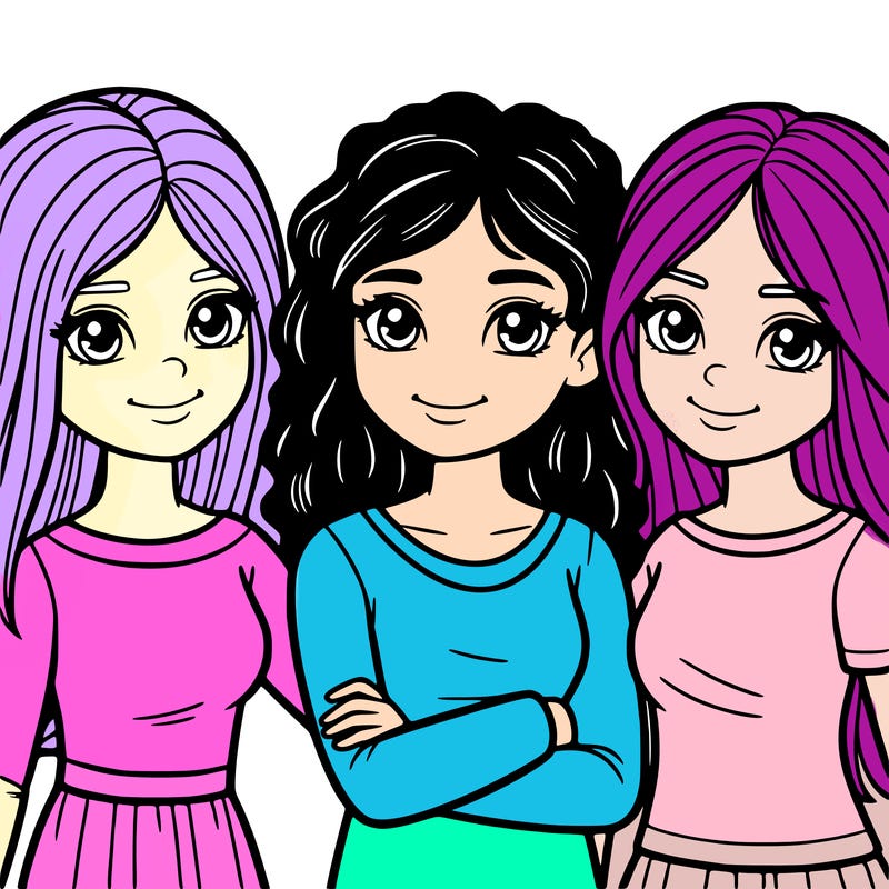 three girl best friends