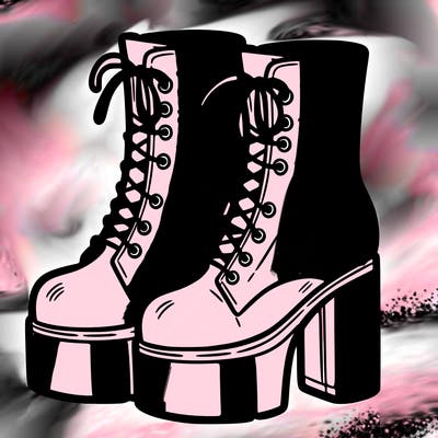 boots with a heel bottom