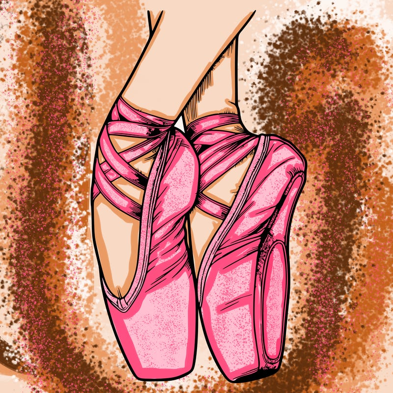 realistic point shoes ballet