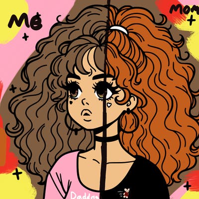 aesthetic girl with big hair