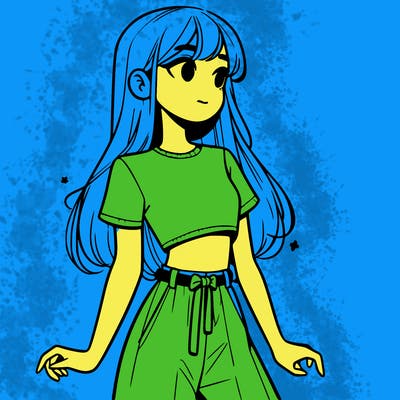 girl in a cute crop top