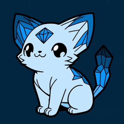 crystal kitten
