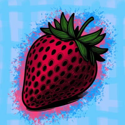 realstic strawberry
