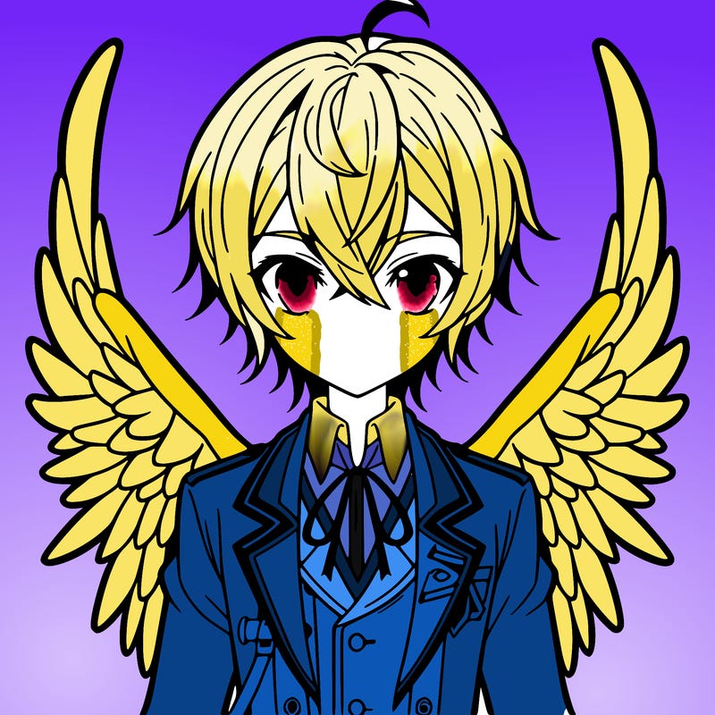 anime boy with wings