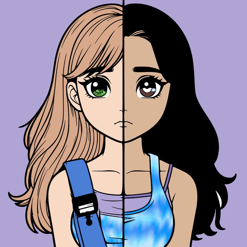 realistic girl split