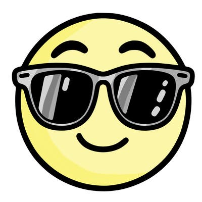 emoji with sunglasses