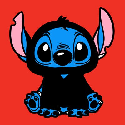 stitch in a dog costume