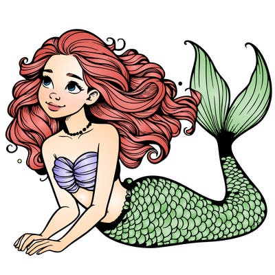 a realistic mermaid