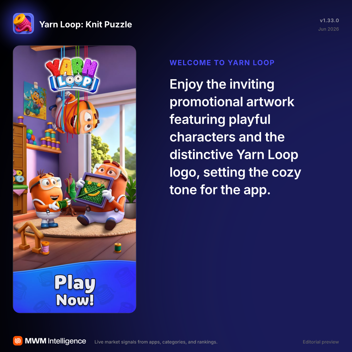 Yarn Loop: Knit Puzzle - Games App | MWM