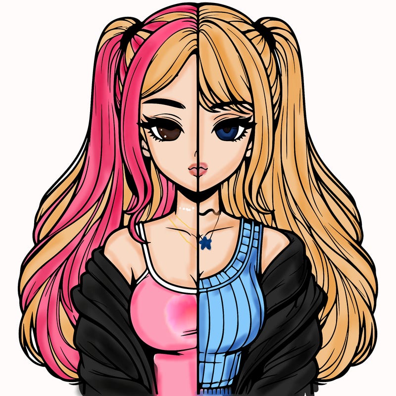 realistic girl split