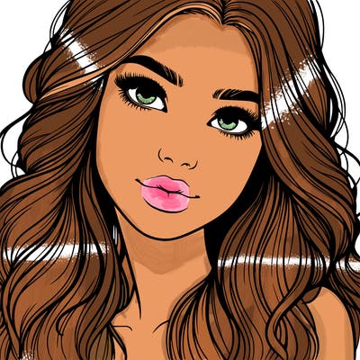 beautiful realistic girl