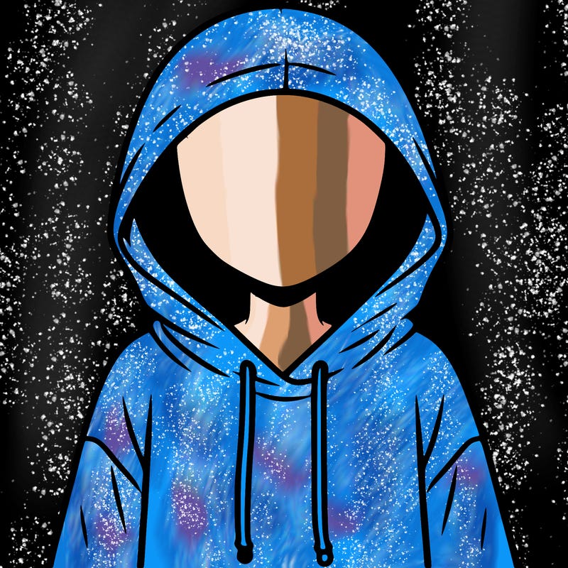 faceless girl in hoodie