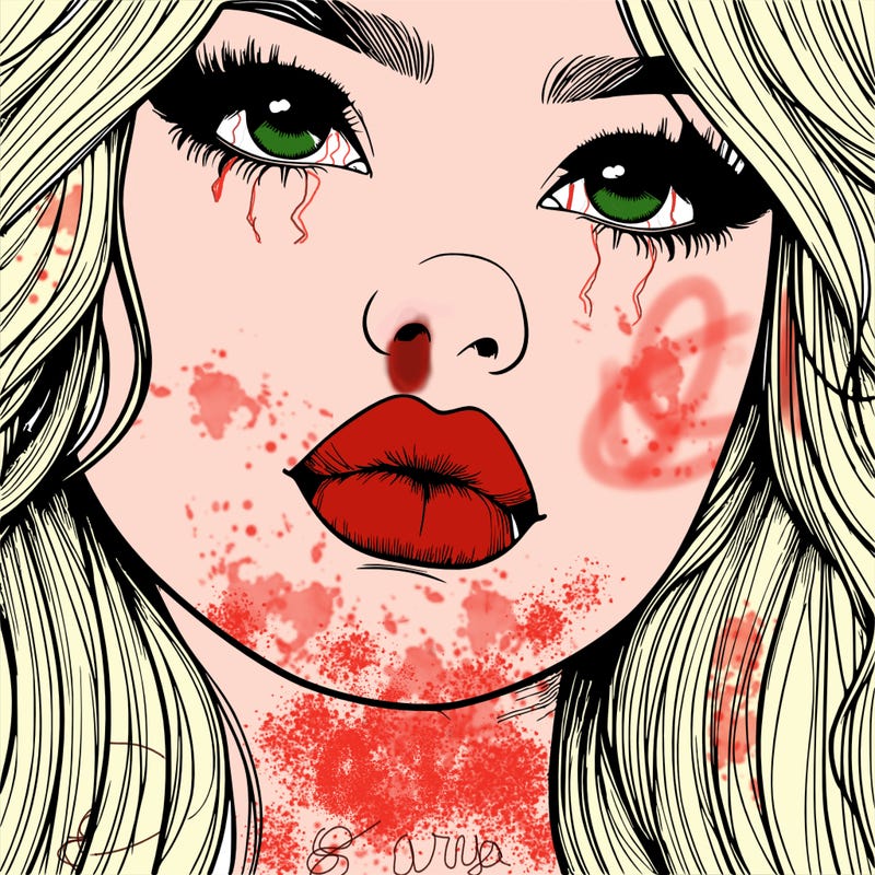 really realistic girl with lips