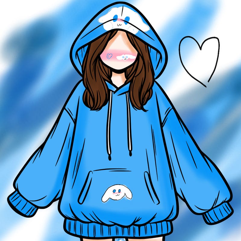 girl in oversized hoodie