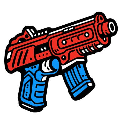 nerf gun cartoon