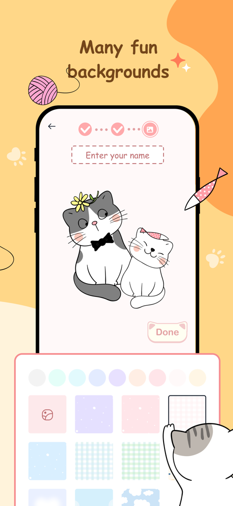 Cat Language Keyboard DIY - Selection of aesthetic pastel backgrounds for DIY cat wallpapers