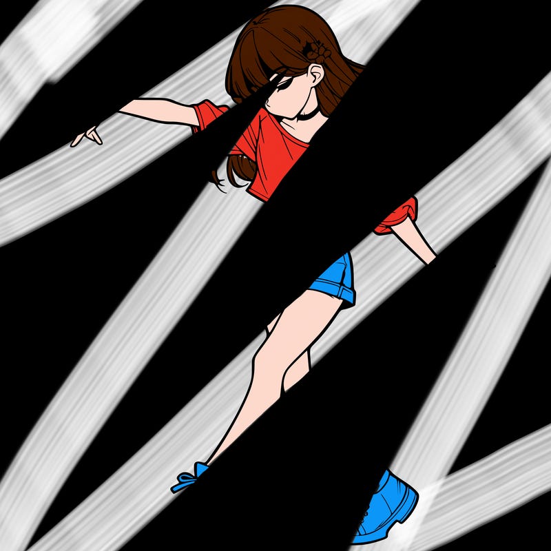 realistic girl danceing