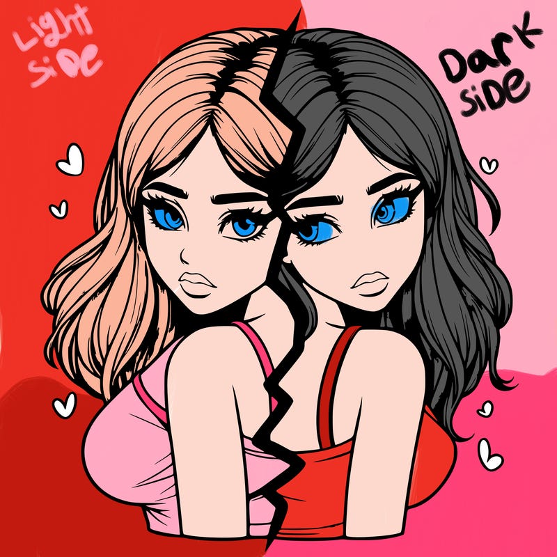 realistic girl split