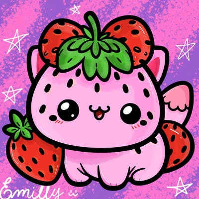 strawberry cat