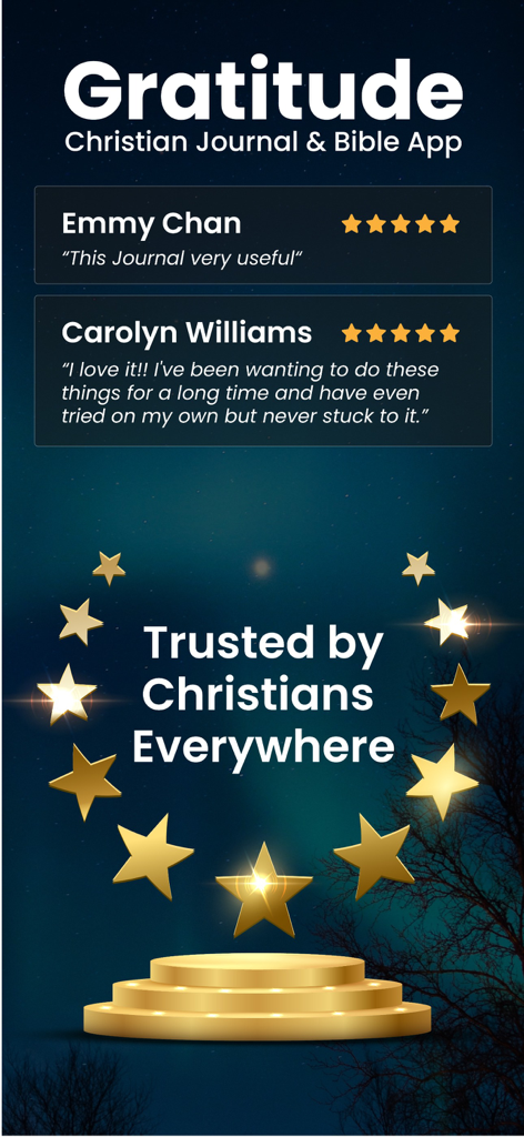 Gratitude - Christian Journal - Testimonios de usuarios y valoraciones de 5 estrellas para la aplicación Gratitud Christian Journal