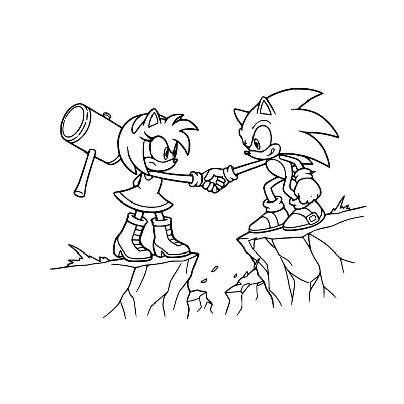 amy saveing sonic