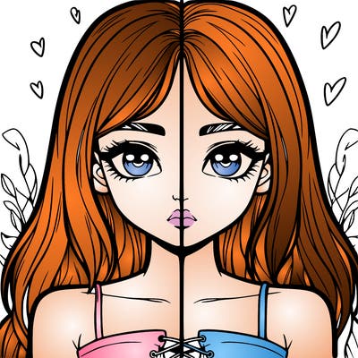 realistic girl split