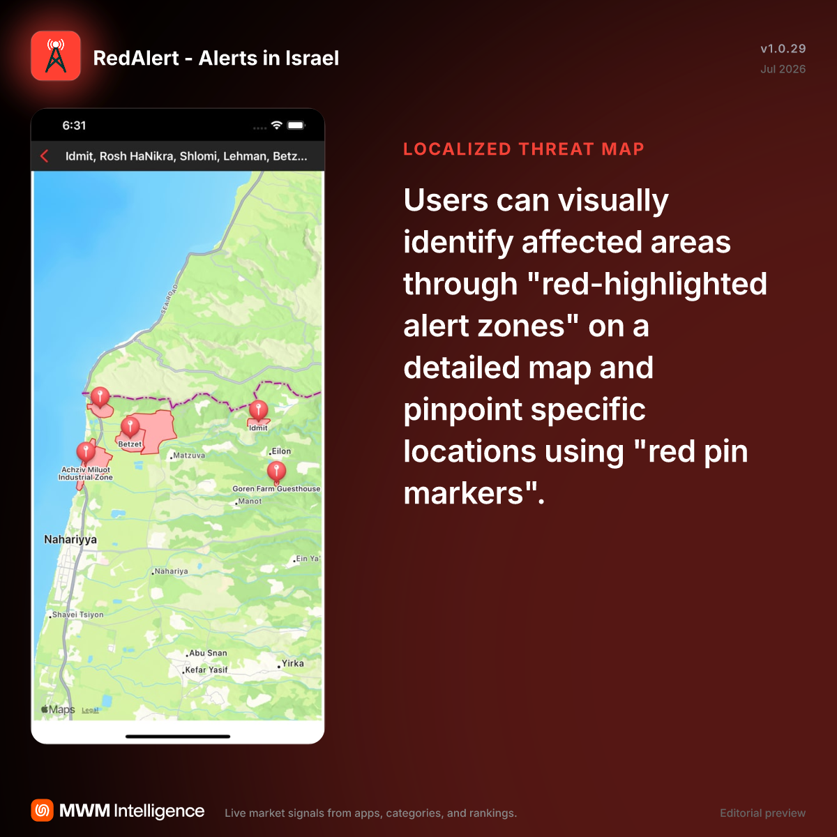 RedAlert - Alerts in Israel - News App | MWM