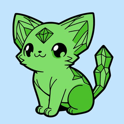 crystal kitten