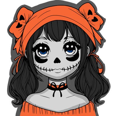 realistic girl halloween
