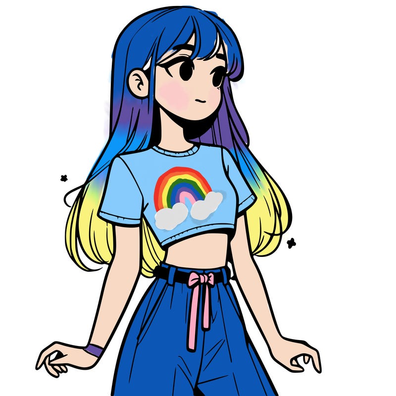 girl in a cute crop top