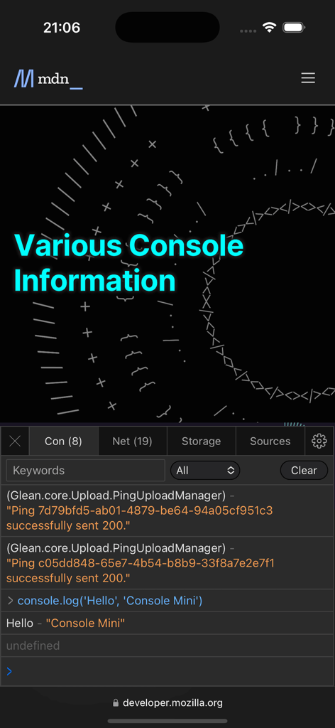 Console Mini - Developer Tools App | MWM