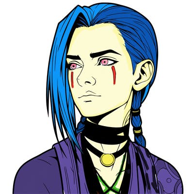 jinx from arcane realistic