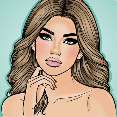 beautiful woman model realistic