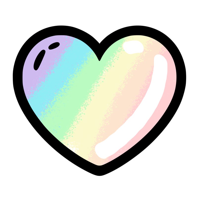 a blank heart