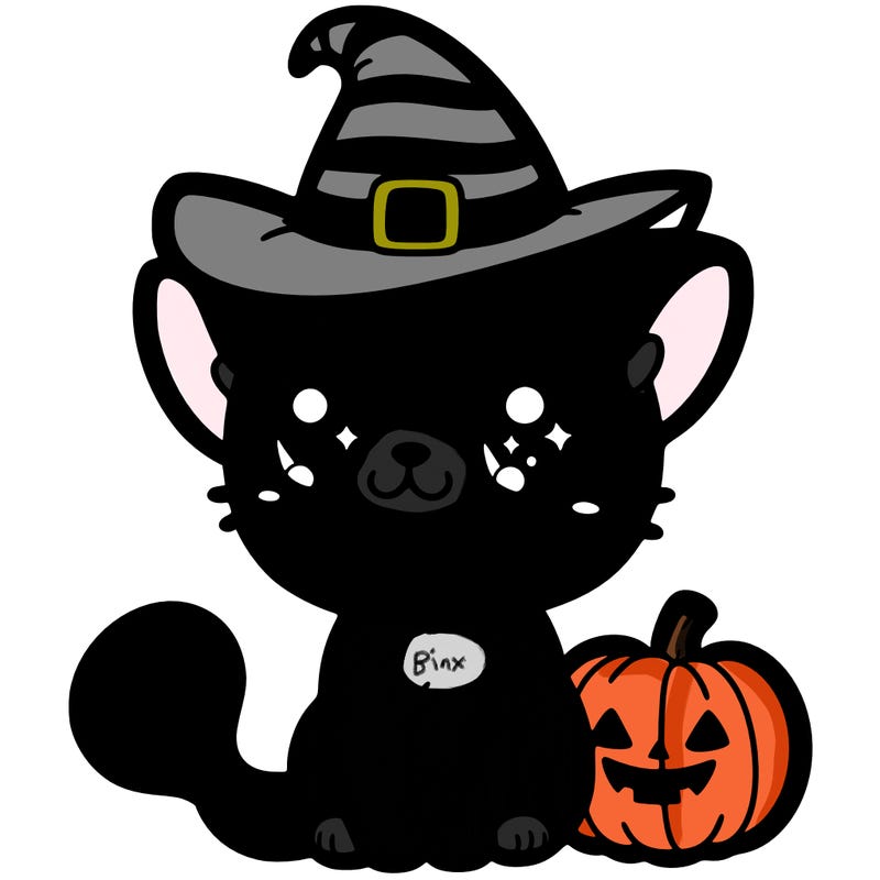 cute little halloween cat