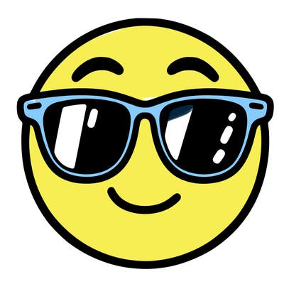 emoji with sunglasses