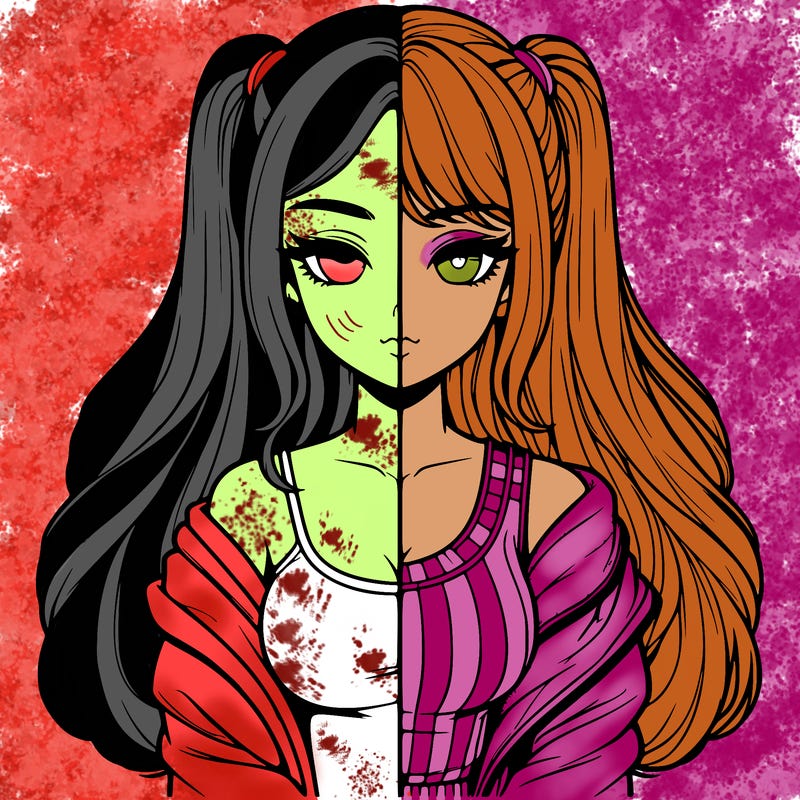 realistic girl split