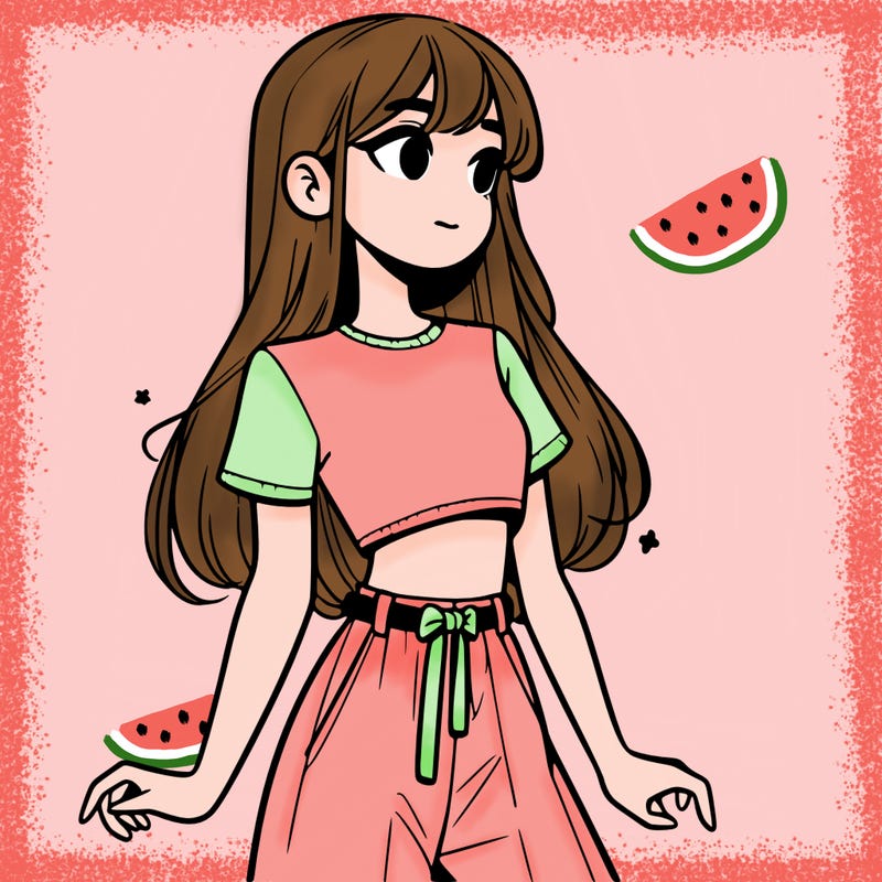 girl in a cute crop top