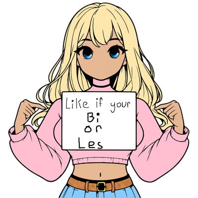 girl holding a blank sign in a long sleeve crop top