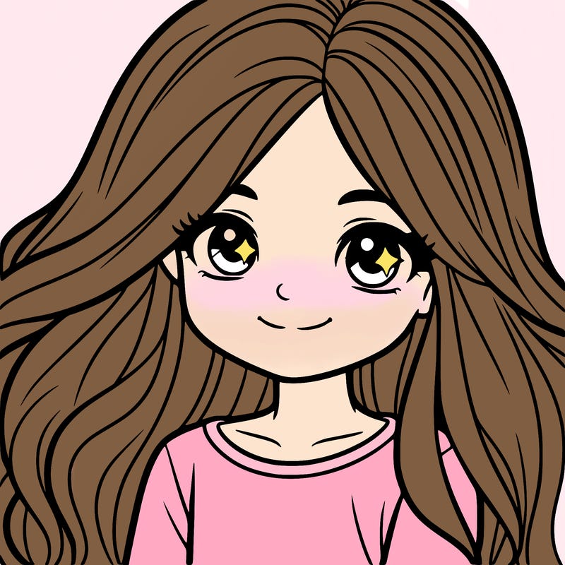 a 12 year old girl with long hair