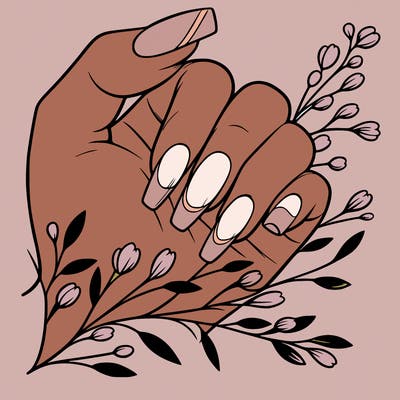 nails with french tip