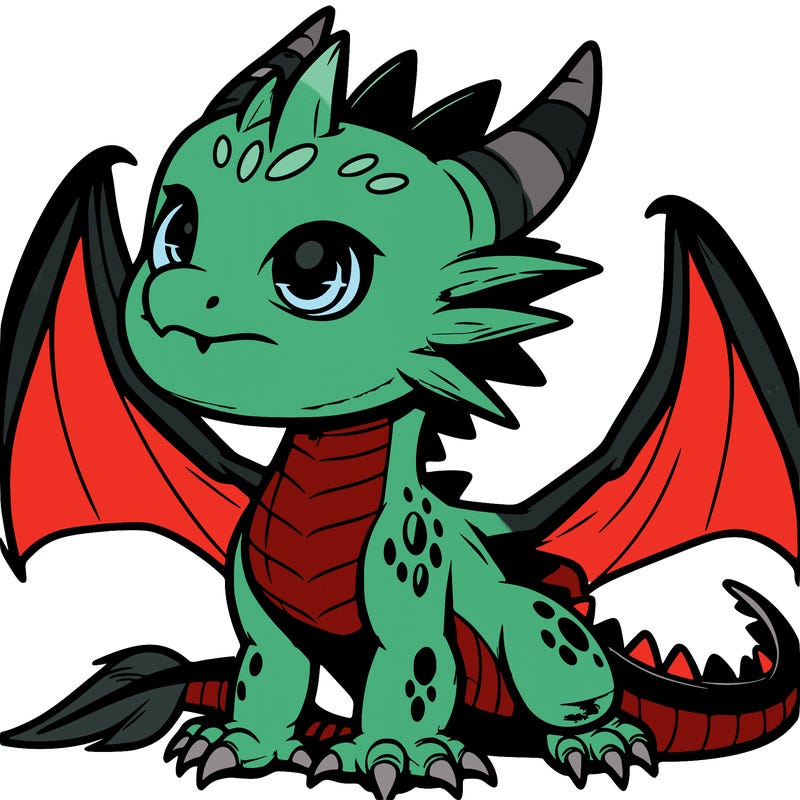 fierce baby night dragon